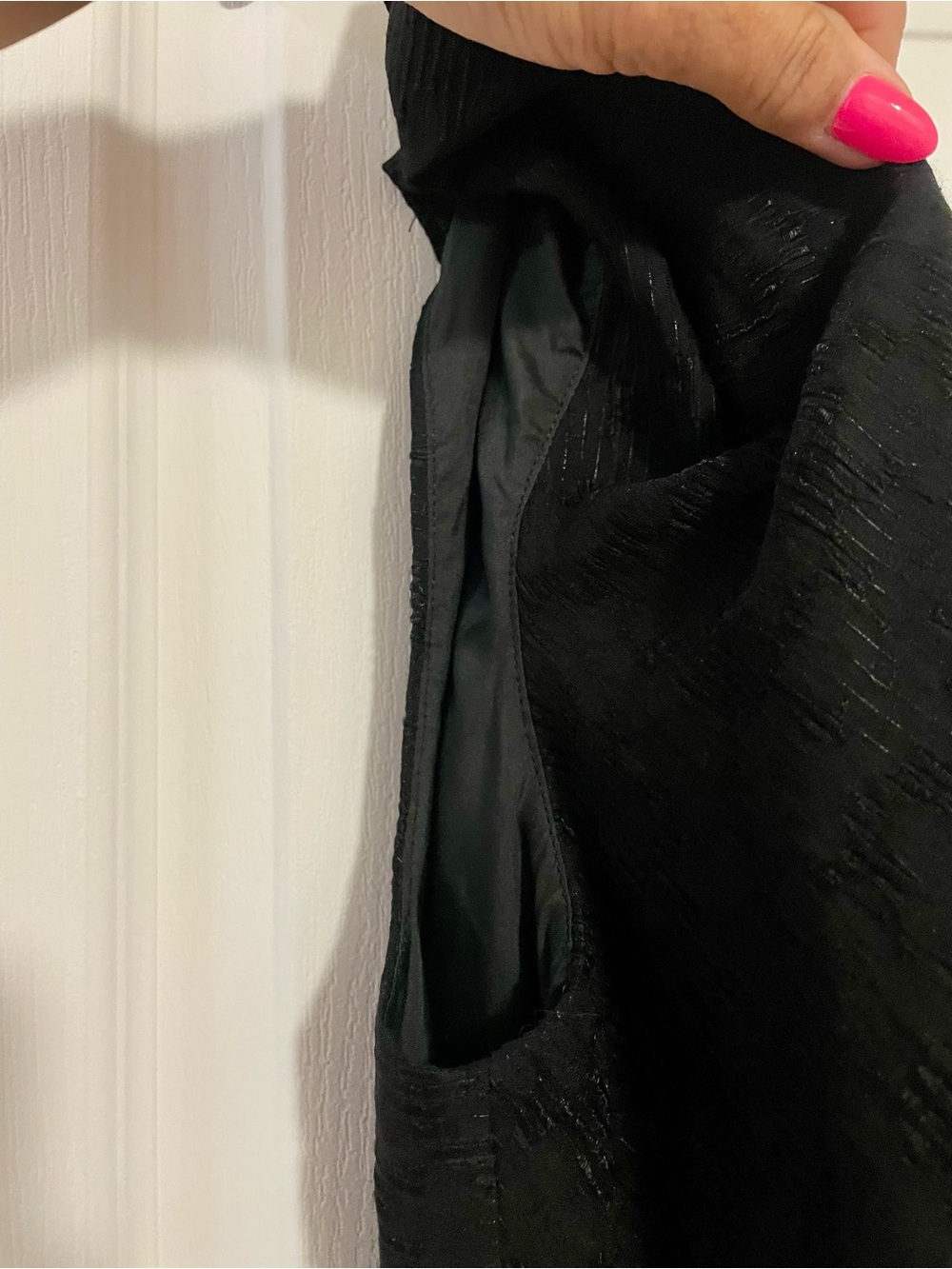 NWT Banana Republic black one-shoulder blouse Size 10/Medium - Picture 4 of 13
